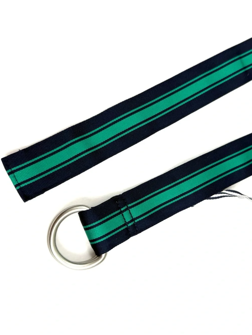 Vineyard Vines Boy’s Menemsha Stripe Grosgrain Stripe Ribbon D-Ring Belt